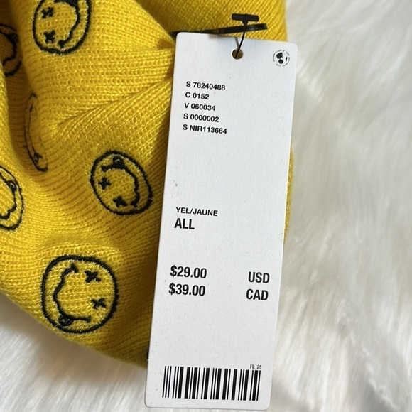 NWT Urban Outfitters Nirvana Streetwear Winter Beanie Hat - Picture 5 of 6